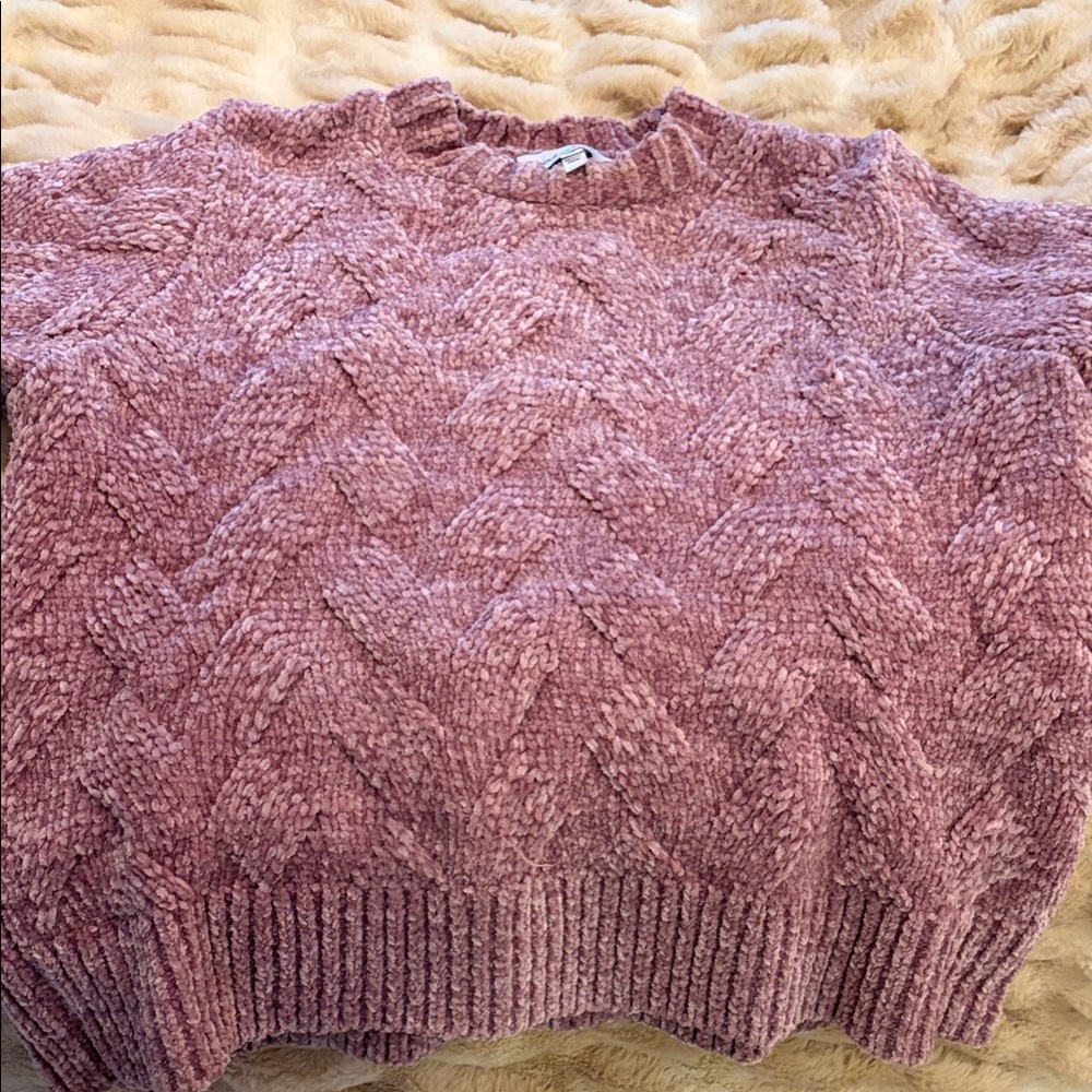 Michael Stars Textured Mauve Sweater